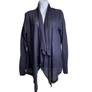 Verve Ami Women's‎ Open Front Cardigan Size XL Lightweight 100% Linen Lagenlook